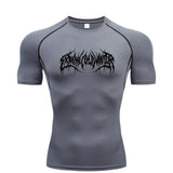 Camisa de Compressão Manga Curta T-Shirt Fitness