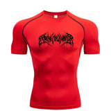 Camisa de Compressão Manga Curta T-Shirt Fitness