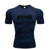 Camisa de Compressão Manga Curta T-Shirt Fitness