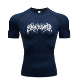 Camisa de Compressão Manga Curta T-Shirt Fitness