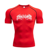 Camisa de Compressão Manga Curta T-Shirt Fitness