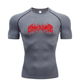 Camisa de Compressão Manga Curta T-Shirt Fitness