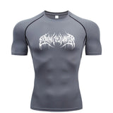 Camisa de Compressão Manga Curta T-Shirt Fitness