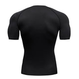 Camisa de Compressão Manga Curta T-Shirt Fitness